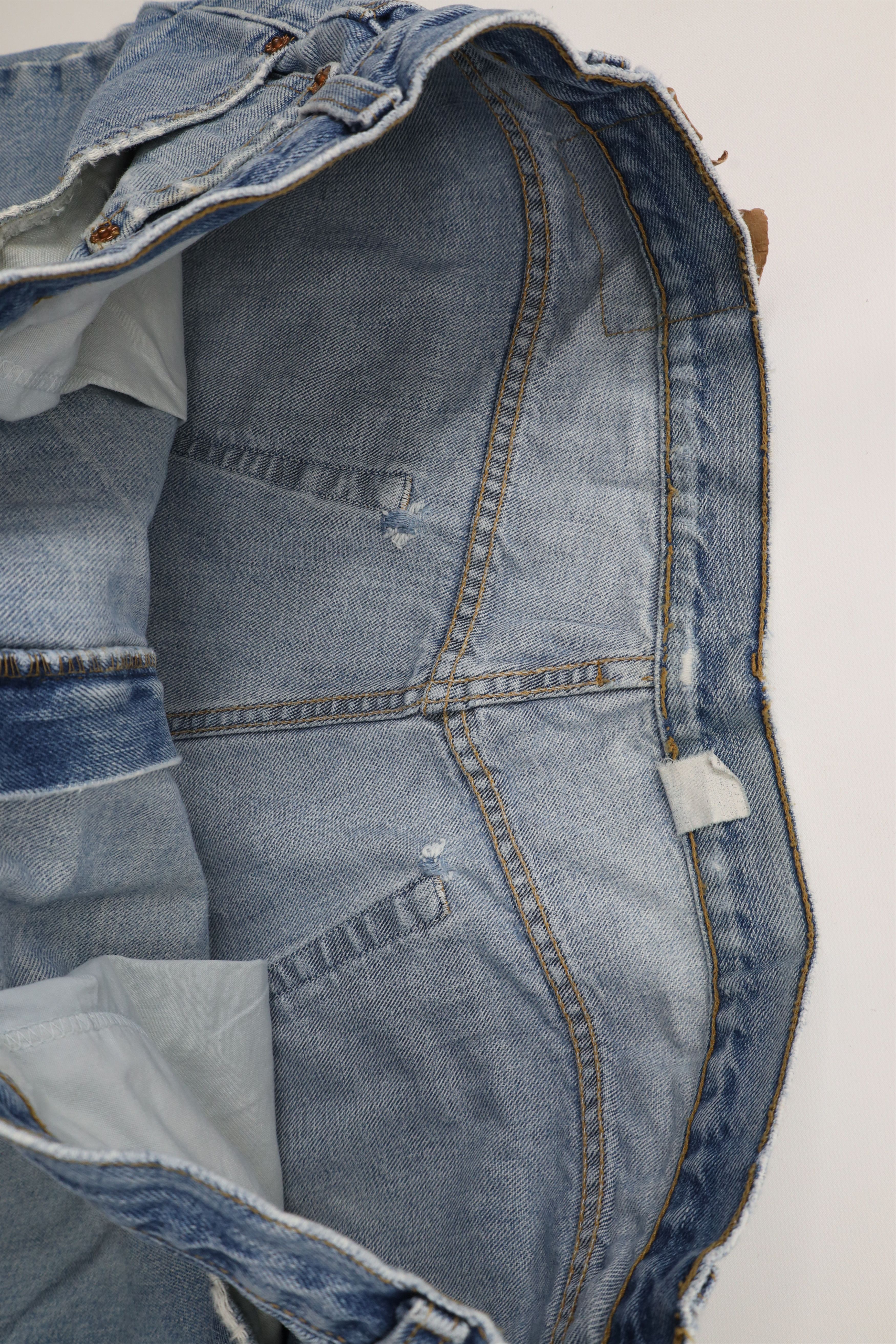 Levi's × Vintage Vintage 90s Levis 550 Relaxed Fit Denim Jeans Blue Cotton Size US 42 / EU 58 - 10 Thumbnail