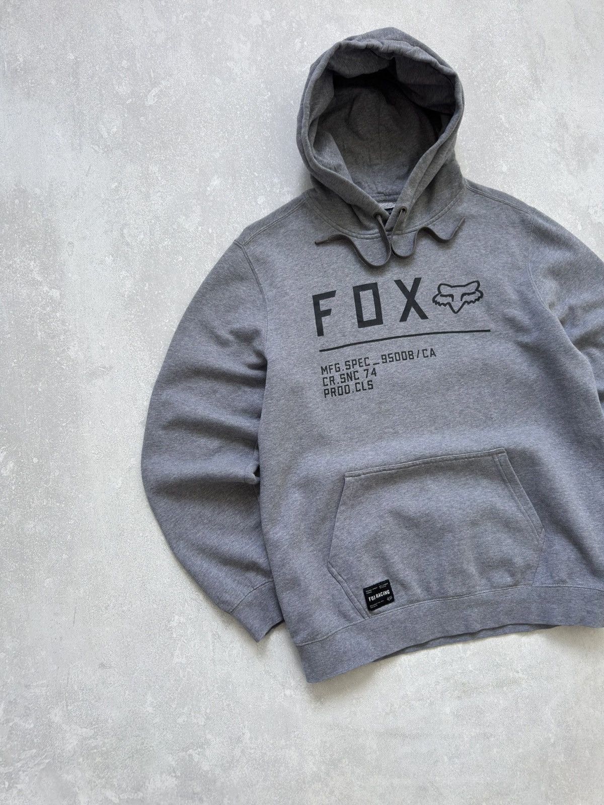 Fox Racing Vintage Fox Racing Gray Hoodie Monster Non Stop Pullover Size US M / EU 48-50 / 2 - 3 Thumbnail