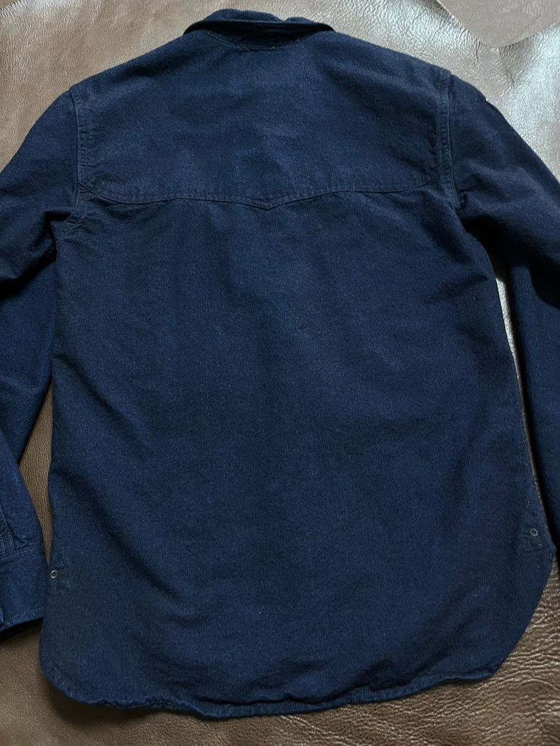 RRL Ralph Lauren RRL Ralph Lauren Navy shirt limited edition wool vest leat Size US XS / EU 42 / 0 - 8 Thumbnail
