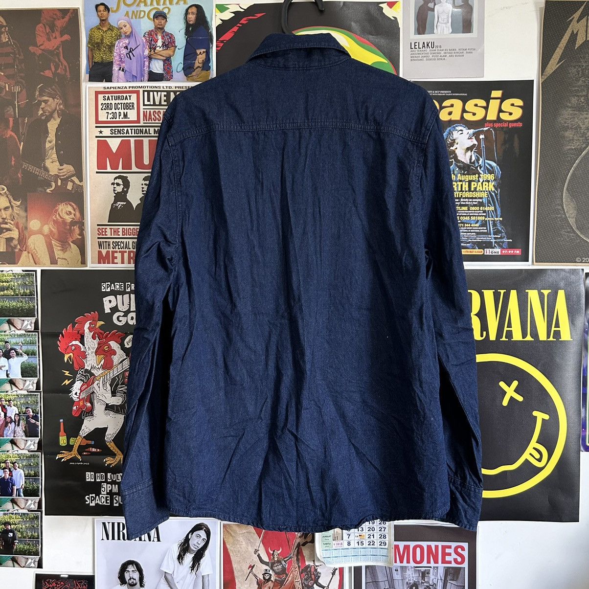 Vintage Vintage Spao Denim Button Down Distressed Shirt Size US L / EU 52-54 / 3 - 8 Thumbnail