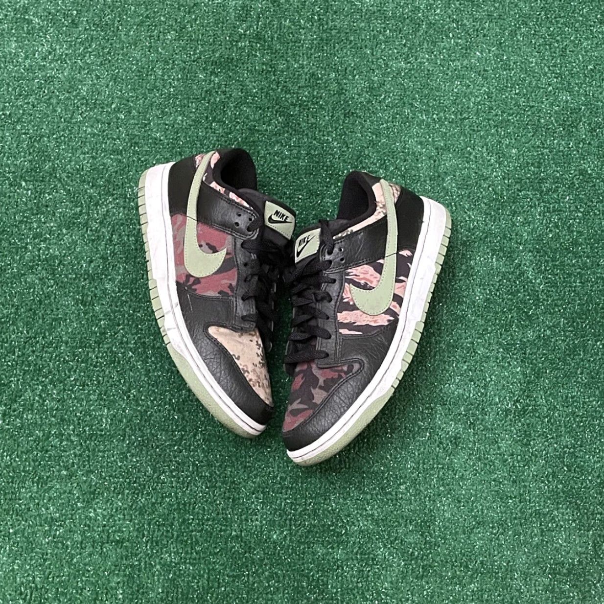 Nike Nike Dunk Low Crazy Camo 2021 Mens Size 9 Black Olive DH0957-001 Size US 9 / EU 42 - 2 Thumbnail