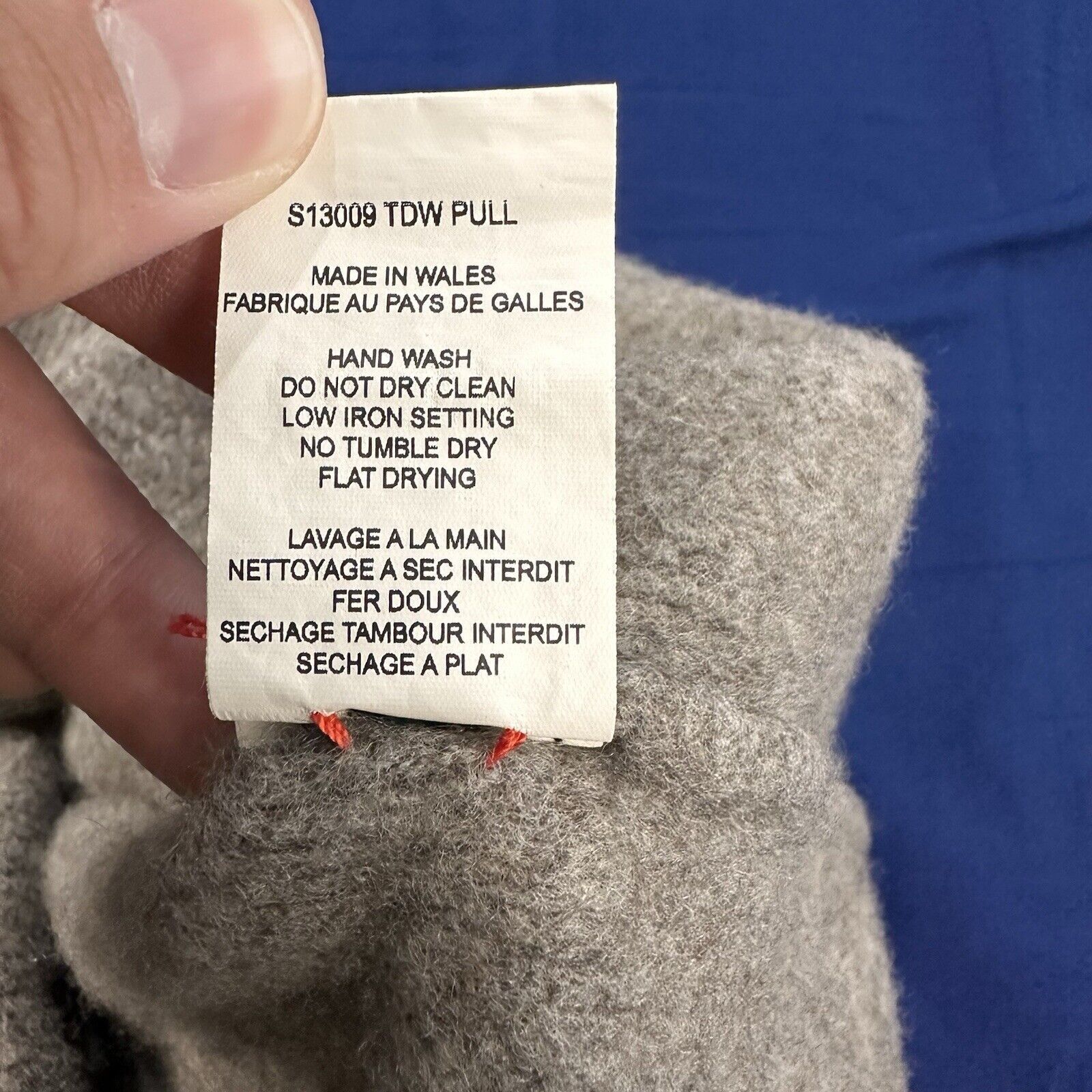 Casey Casey Casey Casey Mock Neck Sweater M Cashmere Hand Made Gray Wool Size M / US 6-8 / IT 42-44 - 5 Thumbnail