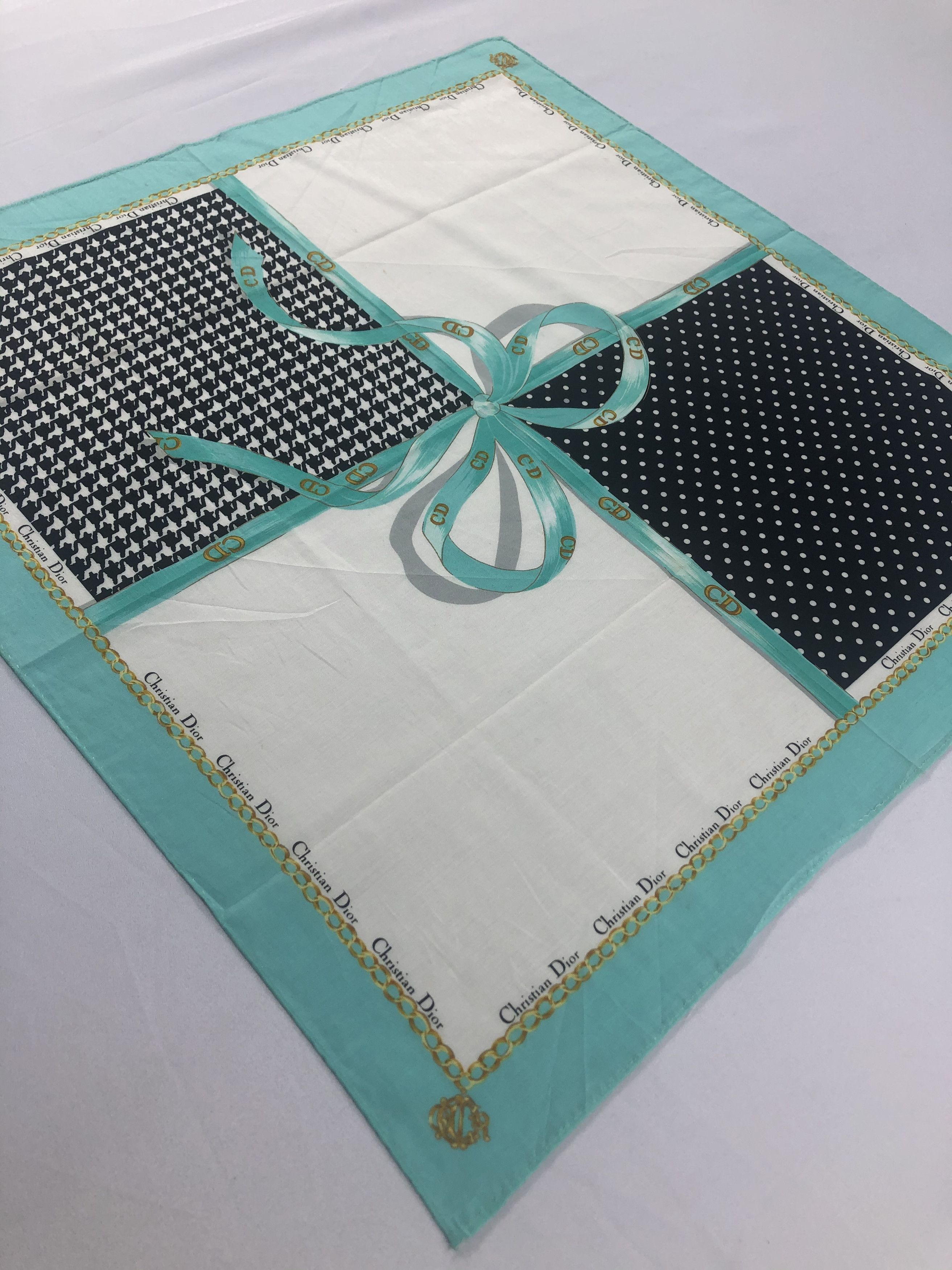 Vintage Christian Dior Handkerchief / Bandana / Neckerchief Size ONE SIZE - 4 Thumbnail