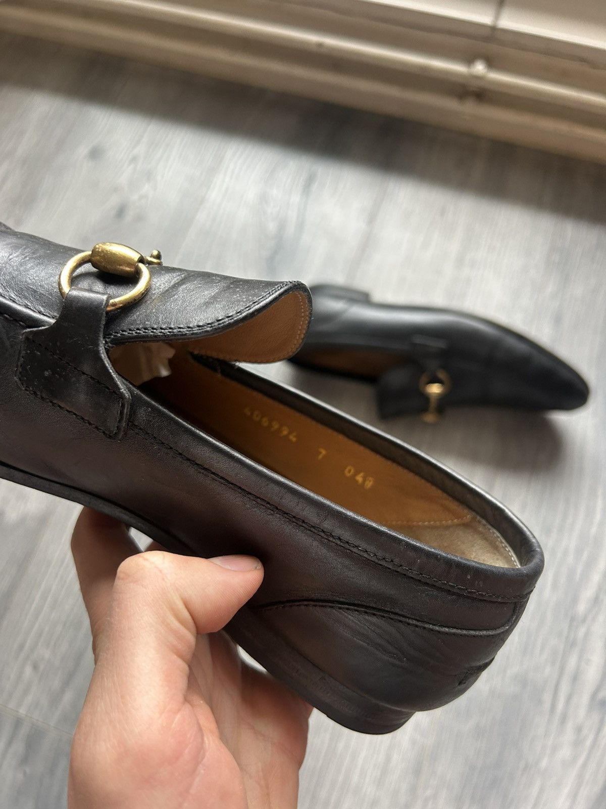 Gucci Black Horsebit Loafers in Leather Size US 7 / EU 40 - 6 Thumbnail