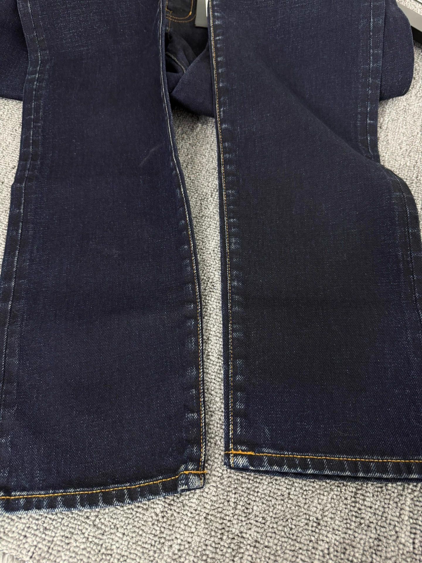 Saint Laurent Paris SLP 21fw D02 navy raw yellow line jeans 31 Size US 31 - 4 Thumbnail