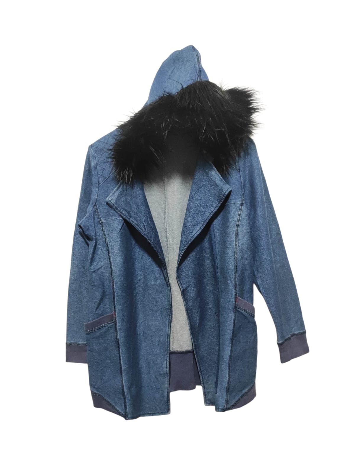 Japanese Brand Noa-ge denim cardigan Fur hoodie ifsix LGB style Size US M / EU 48-50 / 2 - 1 Thumbnail