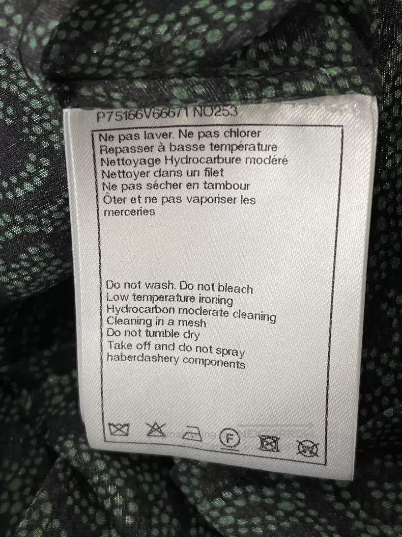 Chanel Chanel Dark green full logo silk shirt Size XXS / US 00 / IT 34 - 7 Thumbnail