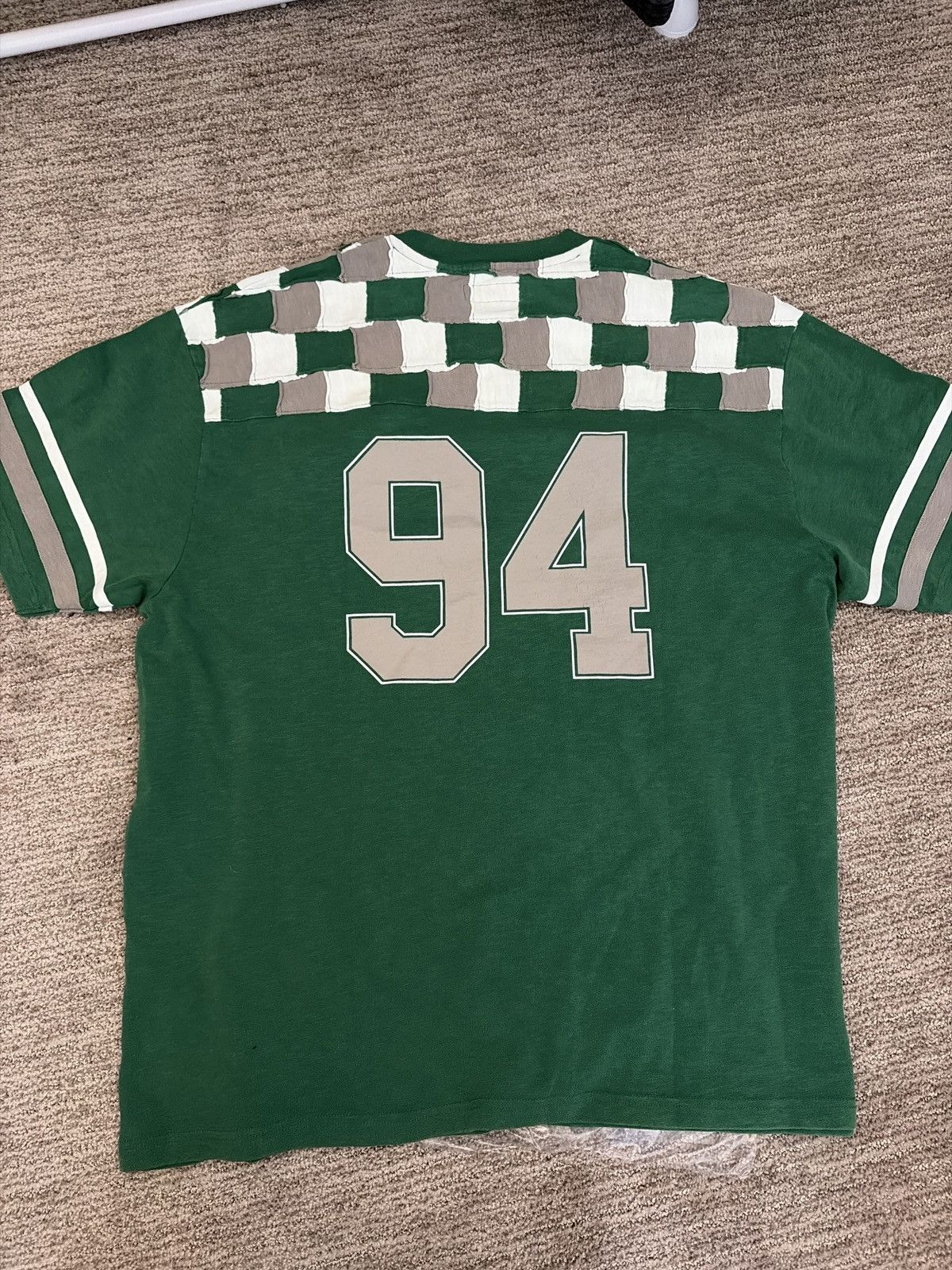 Supreme Patchwork Yoke Football Top Green XXL