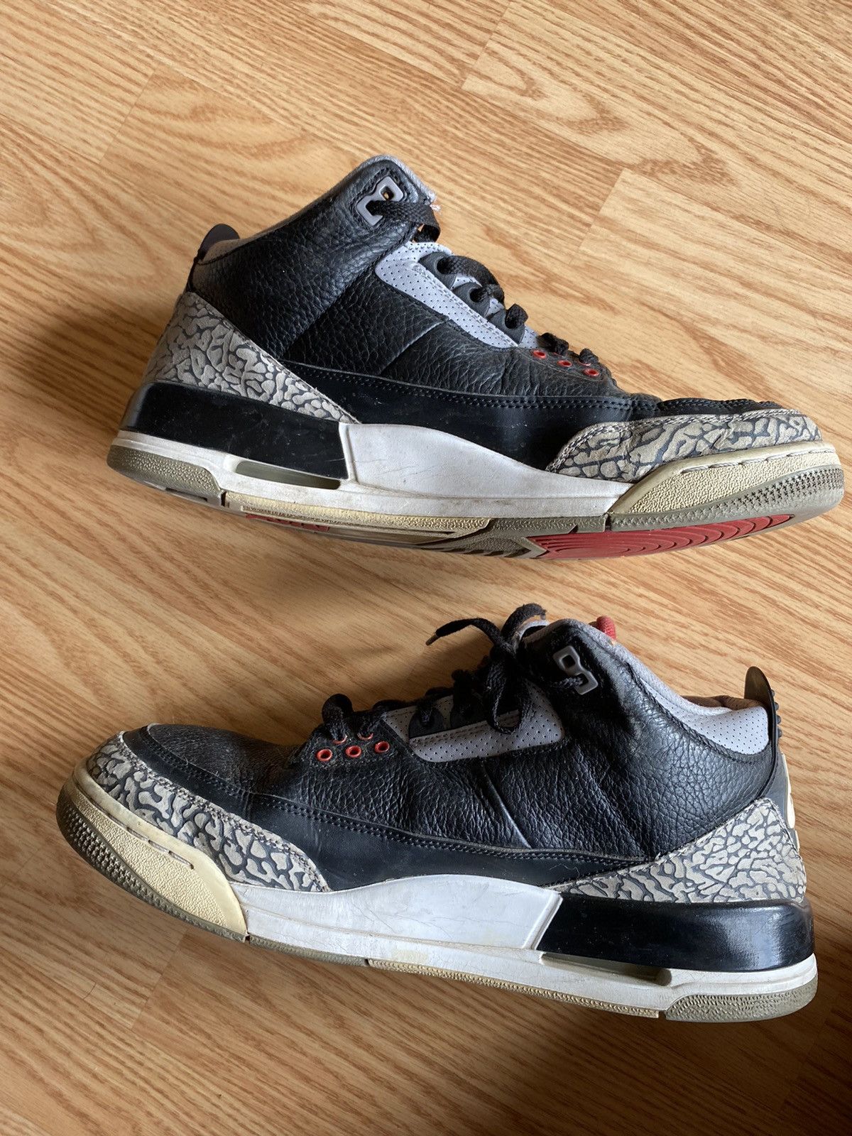 Jordan Brand × Nike Air Jordan 3 Retro Black Cement Size US 11.5 / EU 44-45 - 6 Thumbnail