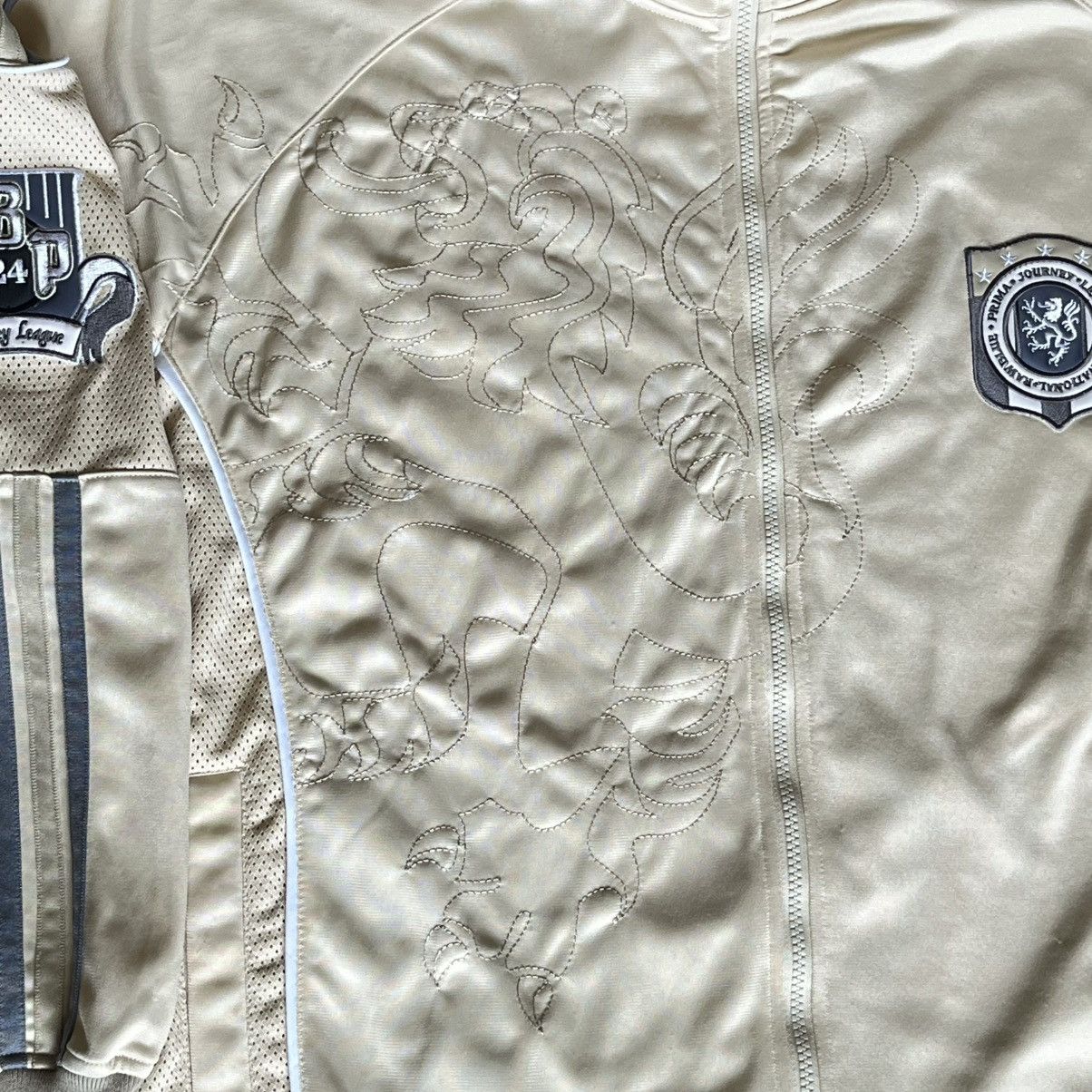 Vintage Vintage 2000s Raw Blue Prima Lion Stitch Logo Tracksuit Gold Size US XL / EU 56 / 4 - 6 Thumbnail
