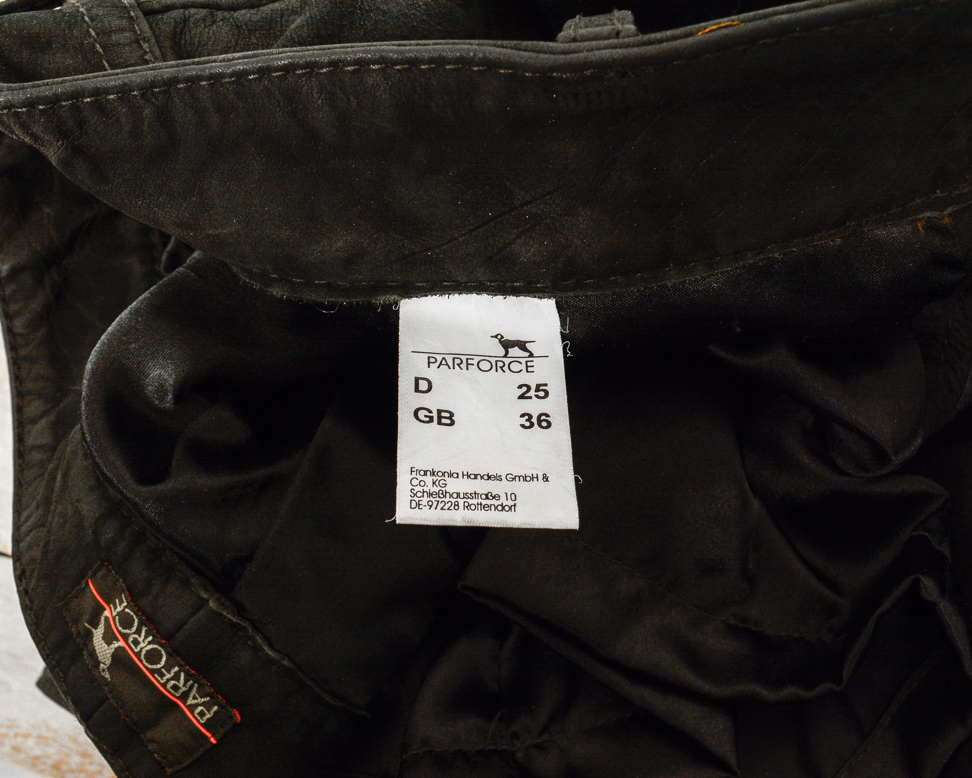 Cowboy Equipment PARFORCE Soft Real Leather W34 L34 Slim Reg Fit Pants Size US 34 / EU 50 - 6 Thumbnail