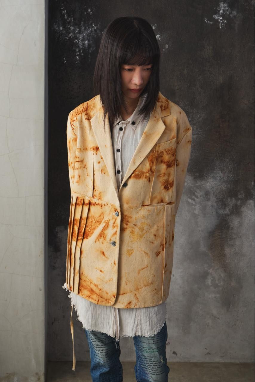 Professor.E Professor.E Abstract Cut Out Blazer - Rusted Dyed Size XS / US 0-2 / IT 36-38 - 5 Thumbnail