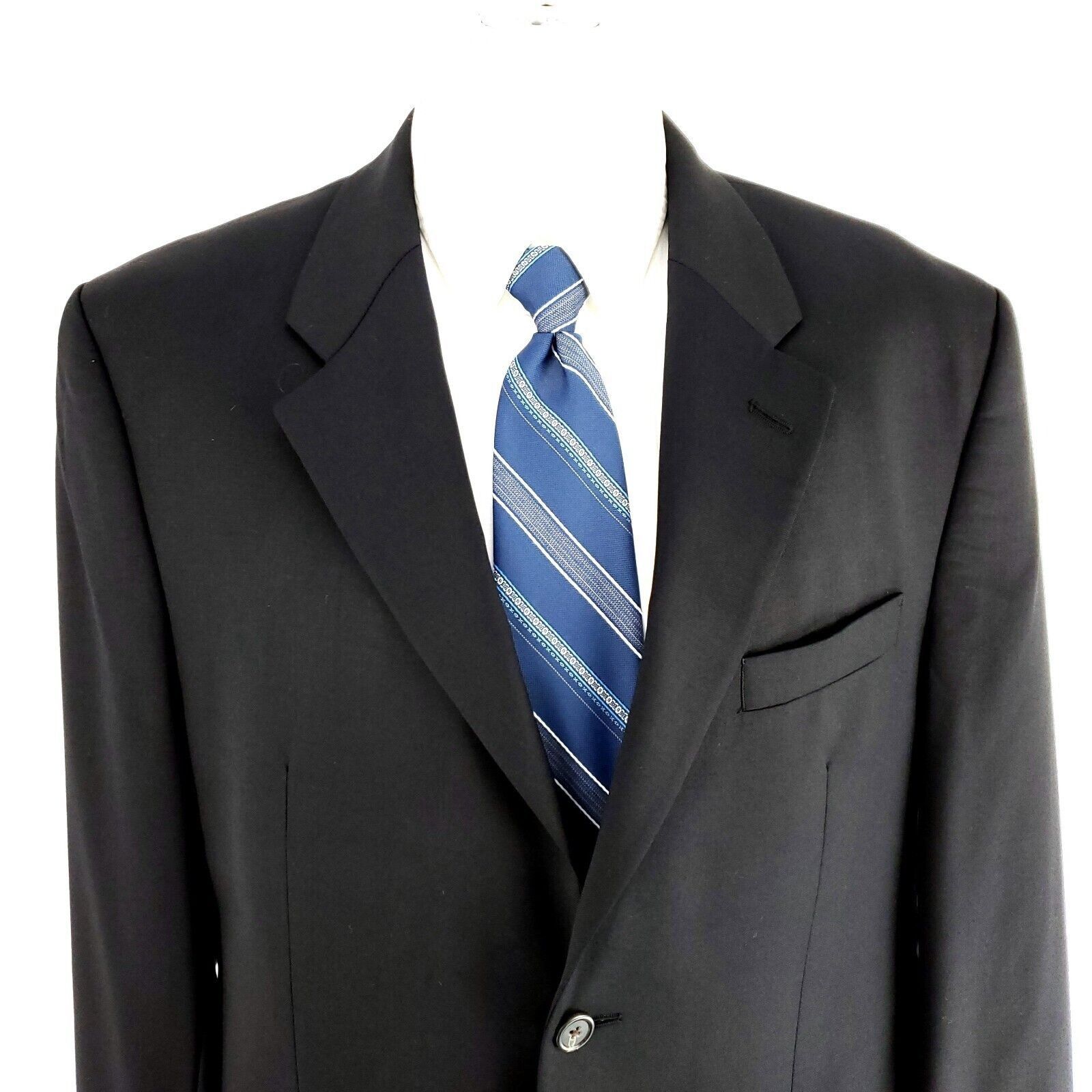 Lauren Ralph Lauren Lauren Ralph Lauren Wool 2 Button Blazer 42R Gray Size 42R - 1 Thumbnail