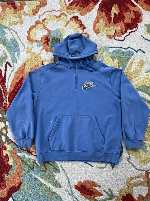 Supreme Supreme Nike Half Zip Hoodie SS21 Blue | Grailed