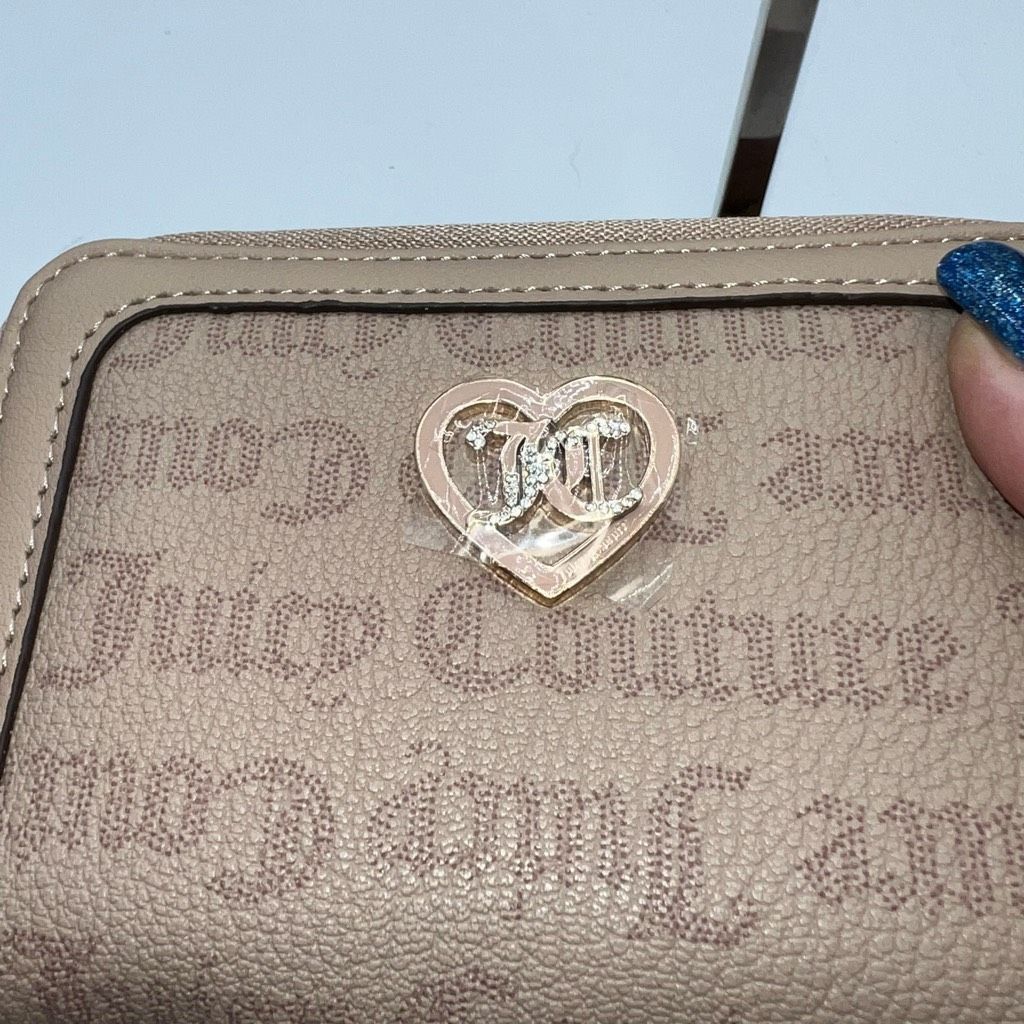 Juicy Couture Juicy Couture Double Zip Bifold Beige Wallet Size ONE SIZE - 3 Thumbnail