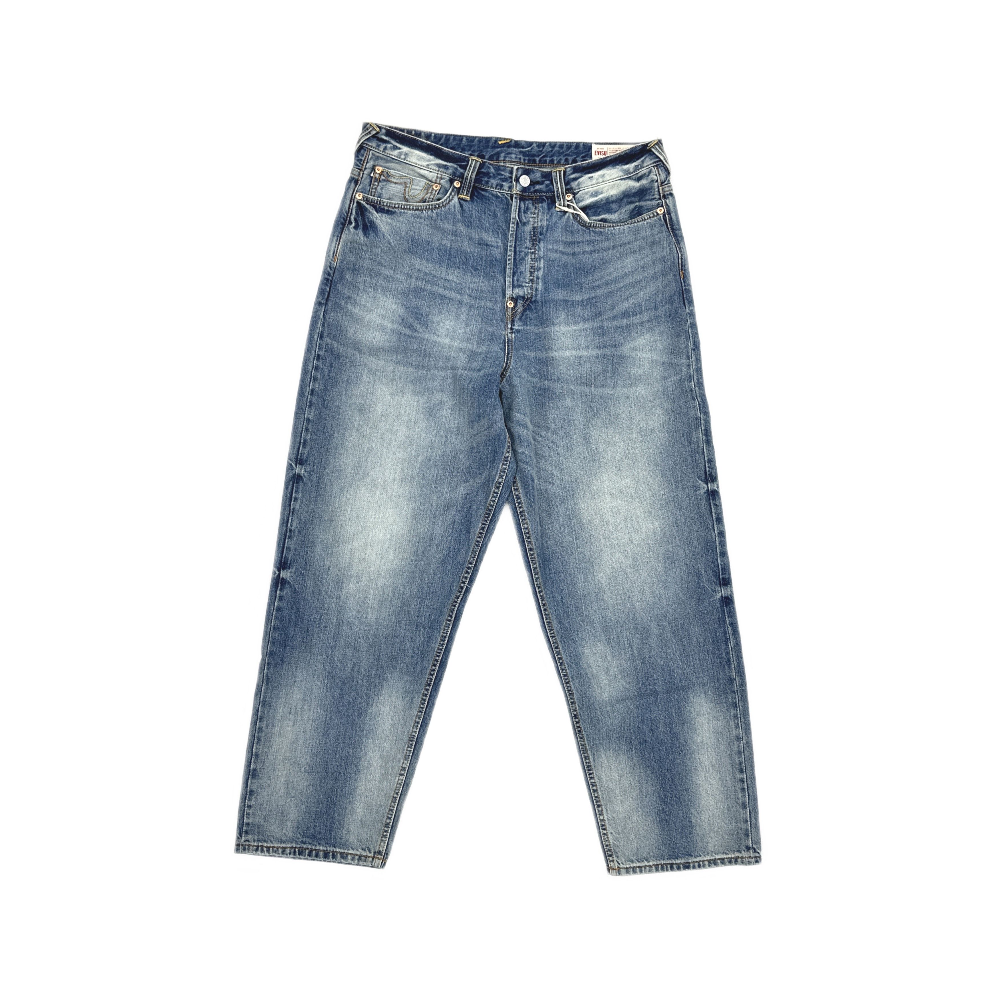 Evisu Evisu Genes Mens Denim Jeans RN 120435 34 Waist 35 Inseam