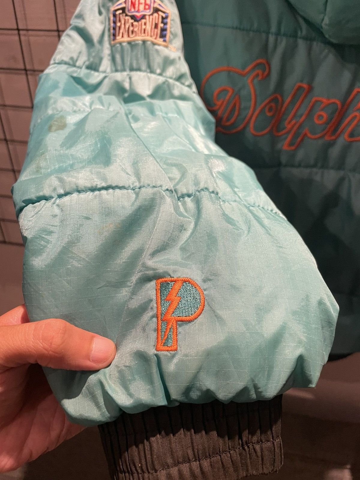Pro Player × Vintage Vintage 90s pro player Miami Dolphins Reversible Jacket Size US S / EU 44-46 / 1 - 10 Thumbnail