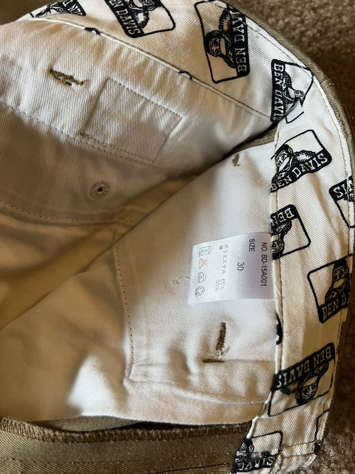 Ben Davis × Japanese Brand Ben Davis Japan Chino Khaki Pants Adult Mens 30 x 30 - 31 Size US 30 / EU 46 - 5 Thumbnail