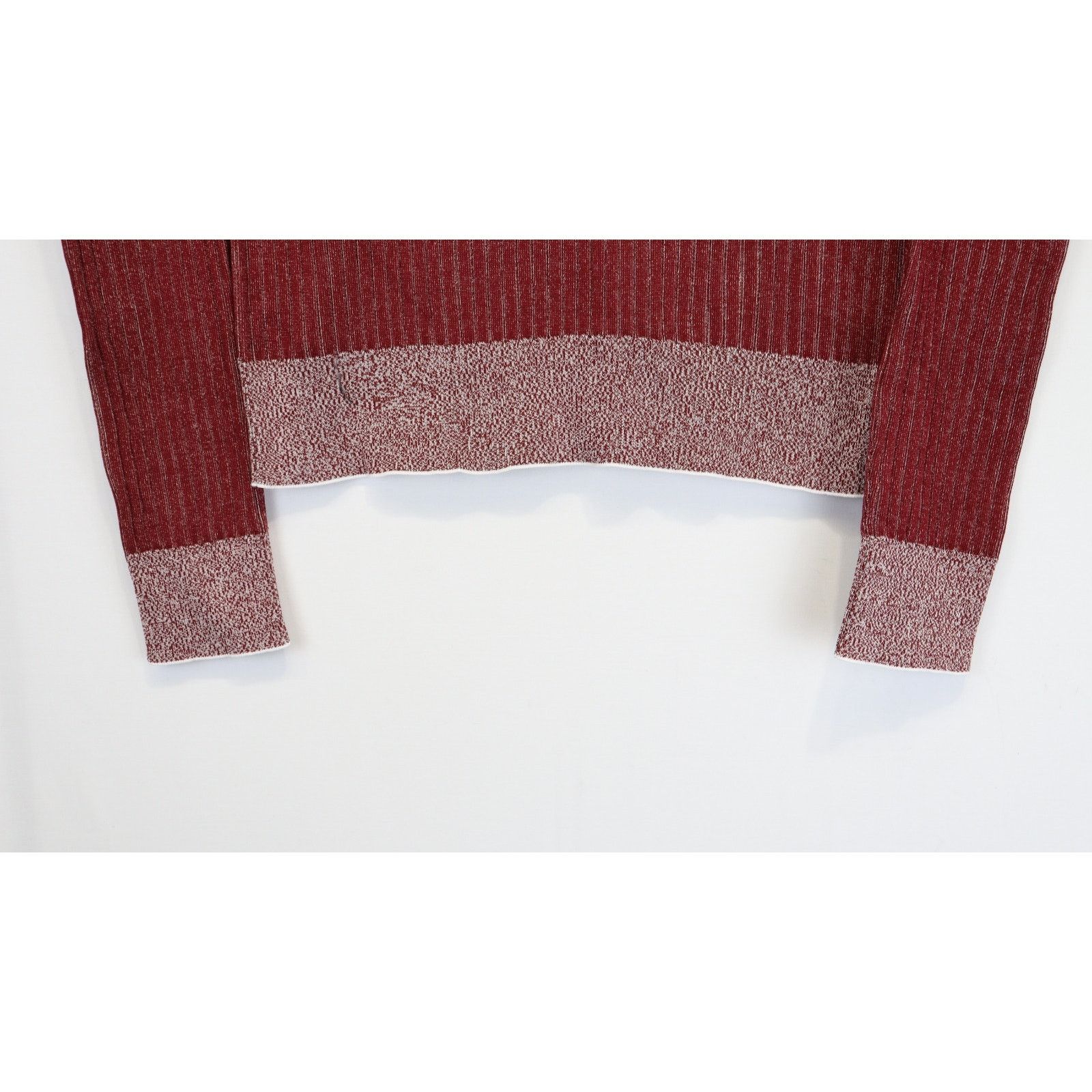 Bottega Veneta o1rshd1 Ribbed Polo Shirt in Burgundy Size US L / EU 52-54 / 3 - 4 Thumbnail