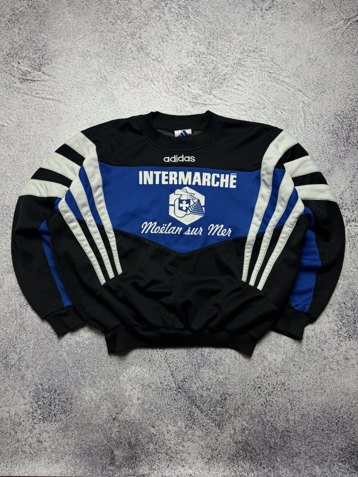 Adidas Vintage 90s Adidas Sweatshirt 3 Stripes Street Sport Style Size US M / EU 48-50 / 2 - 1 Thumbnail