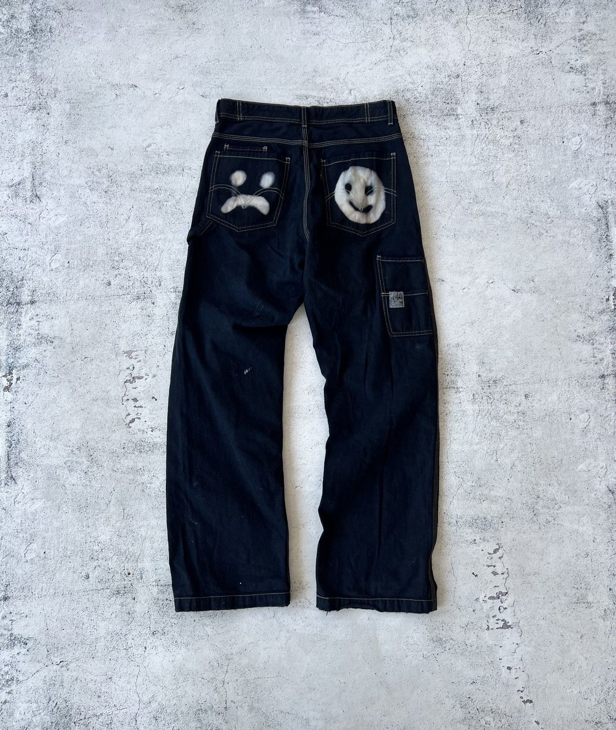 Levi's 🩸RARE🩸Levis Vintage Custom Smile Travis Scott Style Pants Size US 30 / EU 46 - 8 Thumbnail
