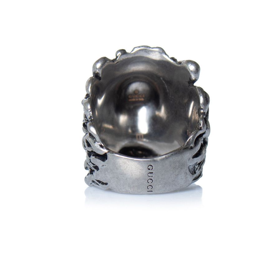 Gucci Gucci, Unisex lion ring head in silver Size ONE SIZE - 4 Thumbnail