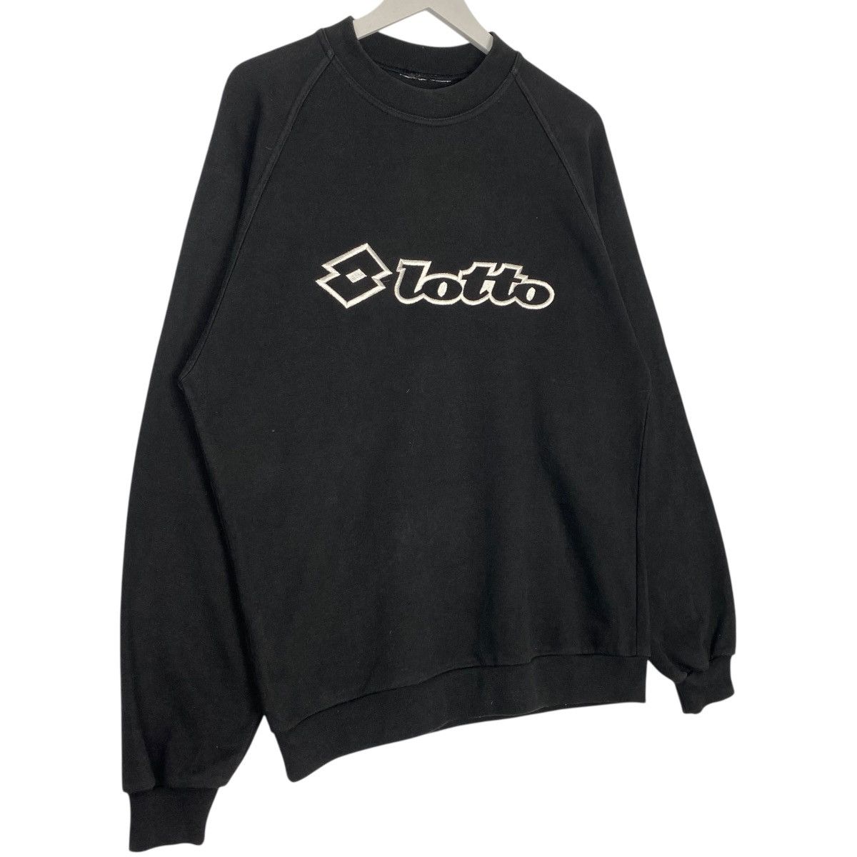 Vintage Vintage Lotto Sweatshirt Crewneck Black Big Logo Size L Size US L / EU 52-54 / 3 - 3 Thumbnail