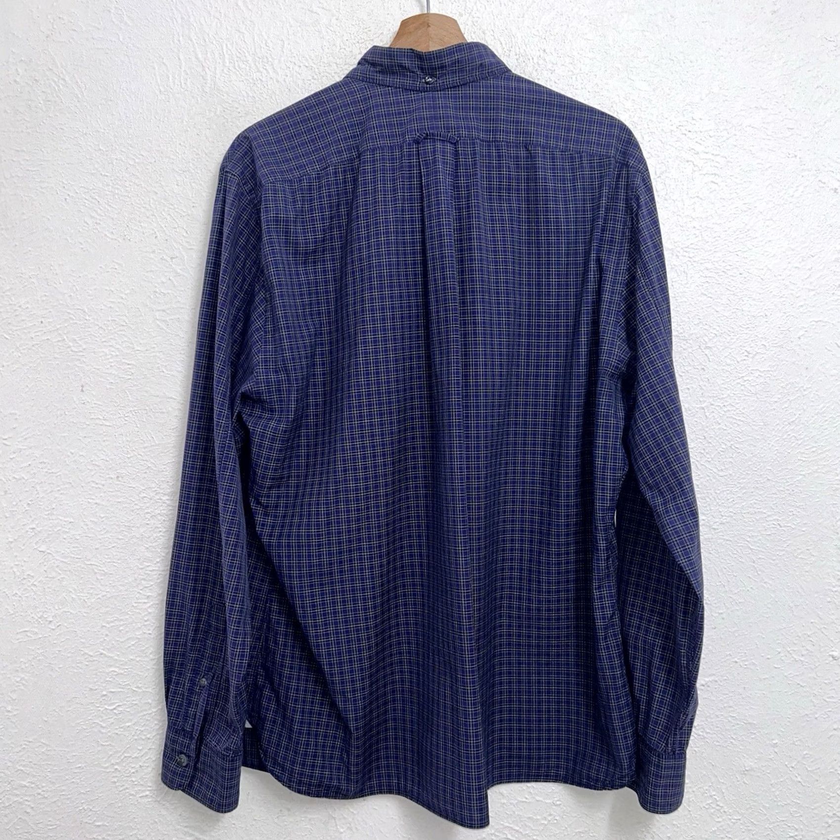 Todd Snyder Todd Snyder New York Button-Up Plaid Shirt Long Sleeve Men’s XL Blue Cotton Knit Casual Workwear Shirt Size US XL / EU 56 / 4 - 2 Thumbnail