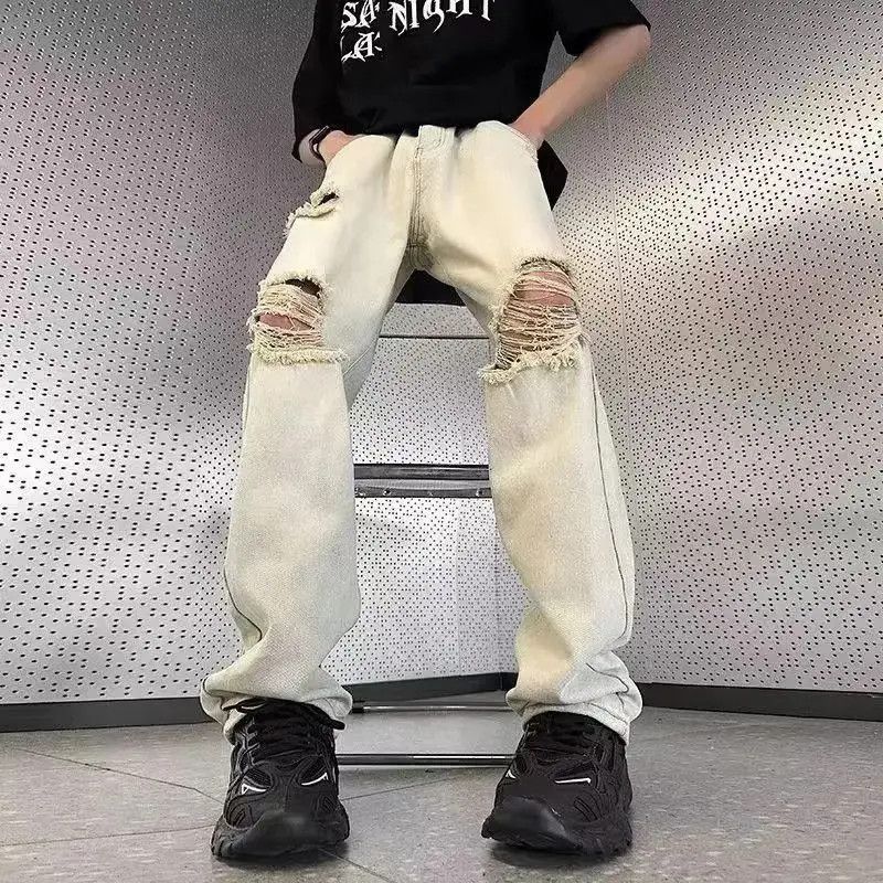 Japanese Brand Vintage ripped high street jeans Size US 32 / EU 48 - 2 Thumbnail