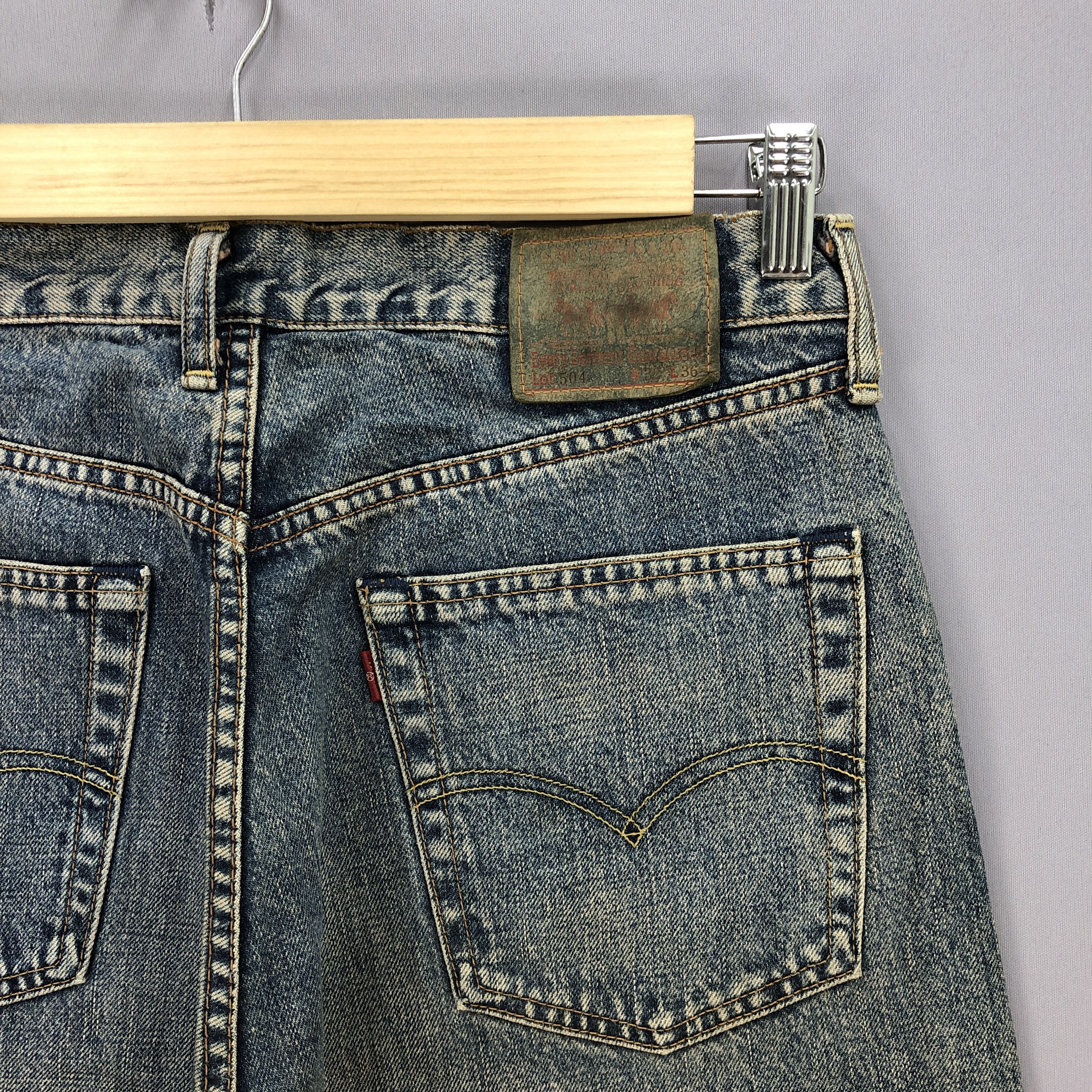 Levi's Crazy Y2K Baggy Levis 504 Jeans Levi's Cyber Faded Denim Size US 32 / EU 48 - 5 Thumbnail