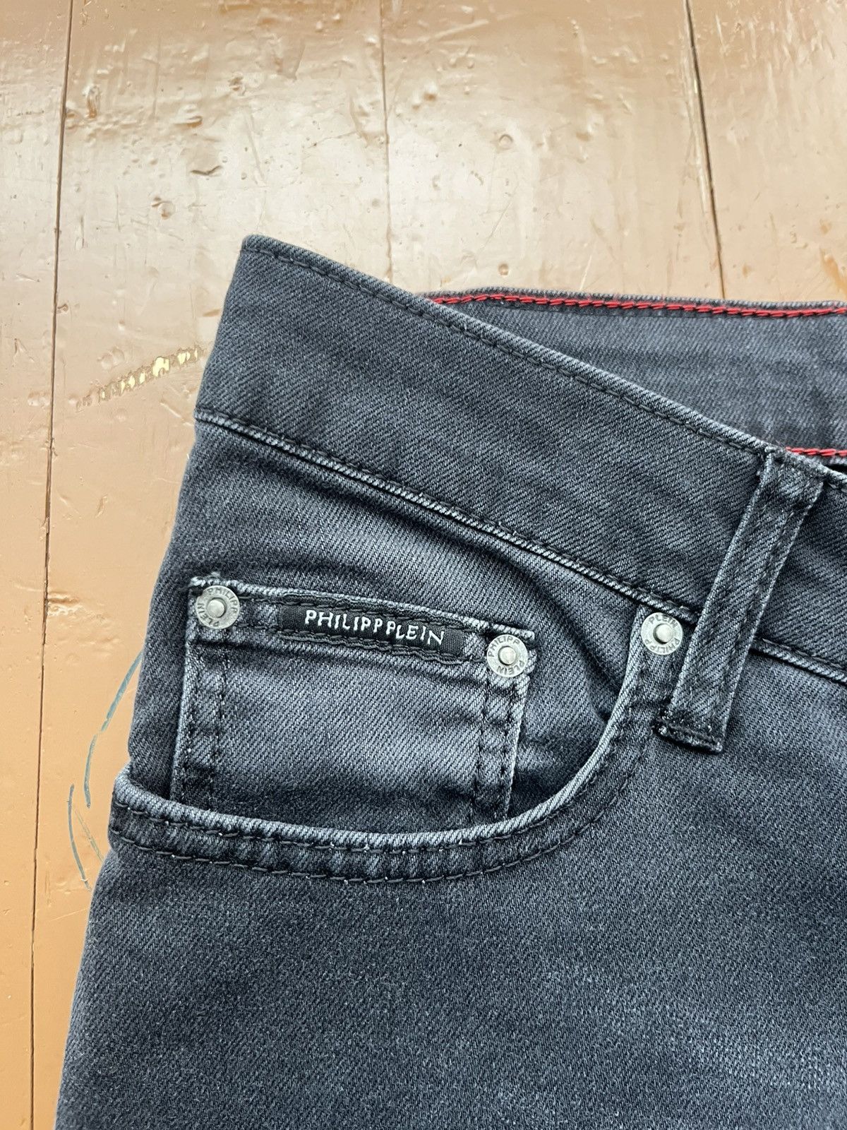 Philipp Plein Philip Plein Illegal Fight Club Jeans Size US 33 - 4 Thumbnail