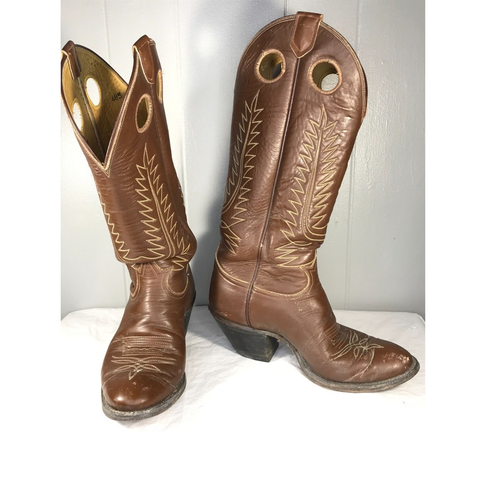 Tony Lama Vintage Tony Lama Buckaroo Cowboy Boots Size Womens 8.5-9 D Size US 8.5 / IT 38.5 - 1 Thumbnail