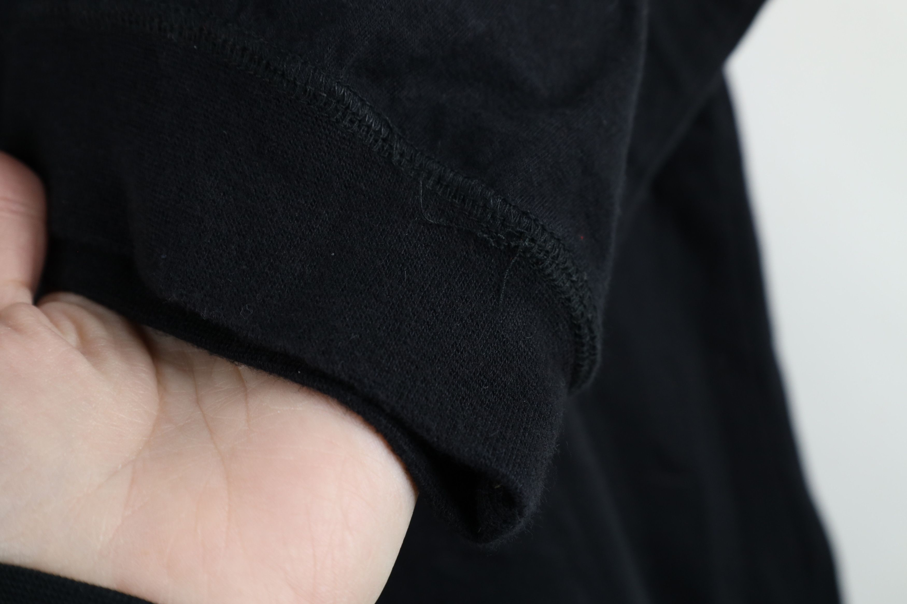Vintage Vintage 90s Streetwear Blank Baggy Fit Cotton T-Shirt Black Size US XL / EU 56 / 4 - 4 Thumbnail
