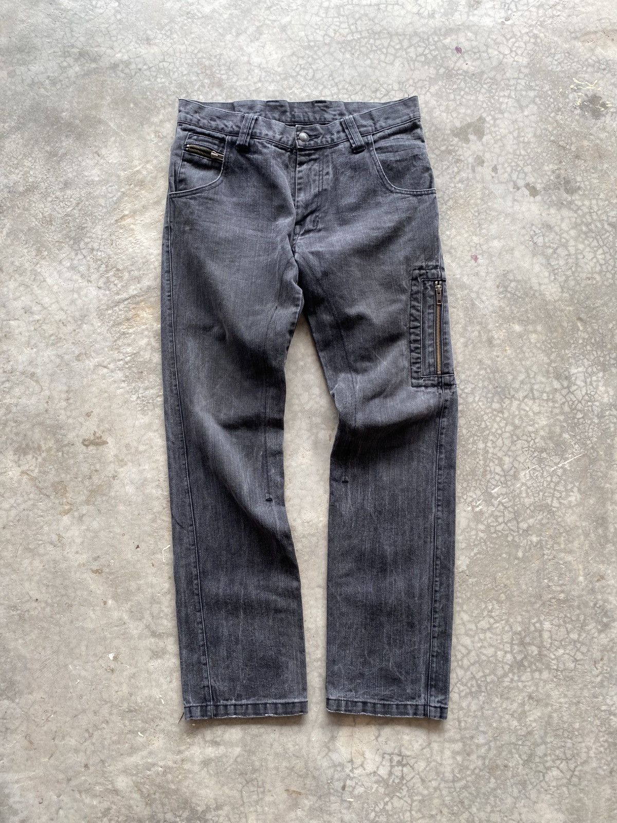291295=Homme 291295: Homme 6 Pocket buckle back denim Size US 34 / EU 50 - 1 Thumbnail