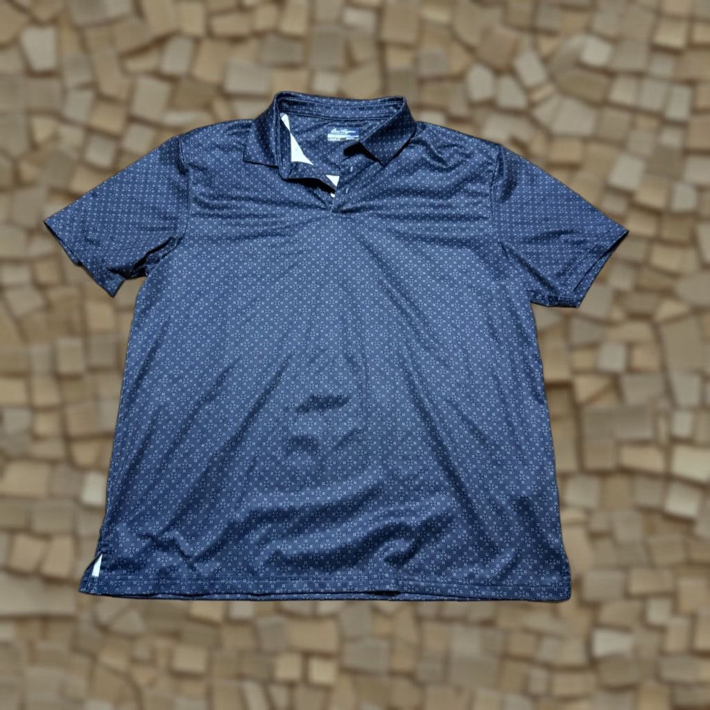Hogan Ben Hogan Shirt Men's Large Polo Shirt Short Sleeve Blue White Polo Casual Sports Modern Mens Size US L / EU 52-54 / 3 - 1 Thumbnail