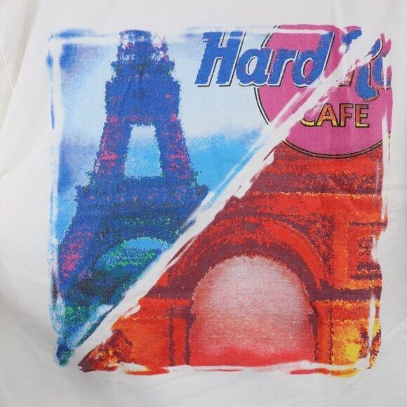 Hard Rock Cafe × Vintage Vintage 90s Hard Rock Cafe Paris Eiffel Tower T-Shirt Size US L / EU 52-54 / 3 - 9 Thumbnail