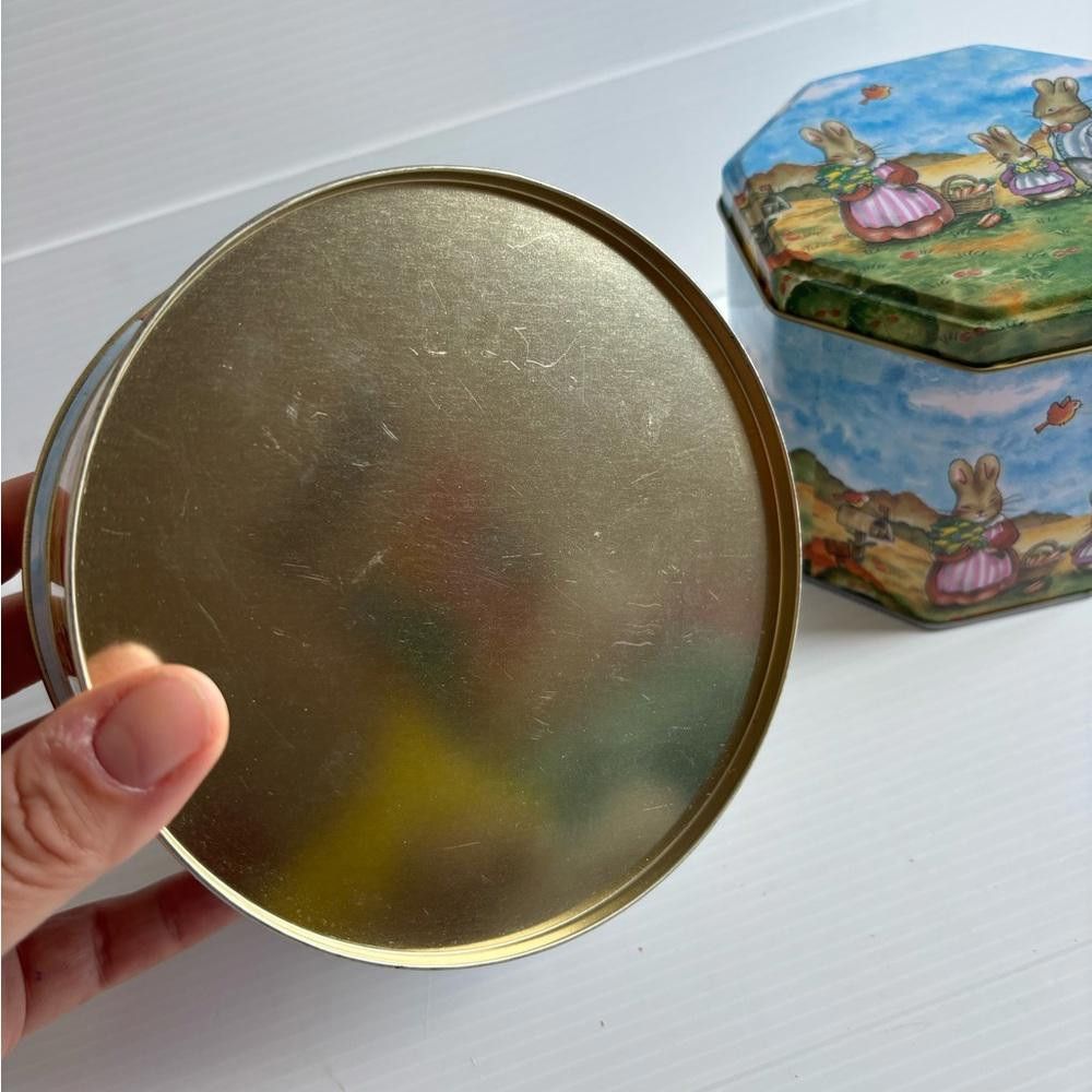 Designer 2 Easter Tins with Bunnies Size ONE SIZE - 4 Thumbnail