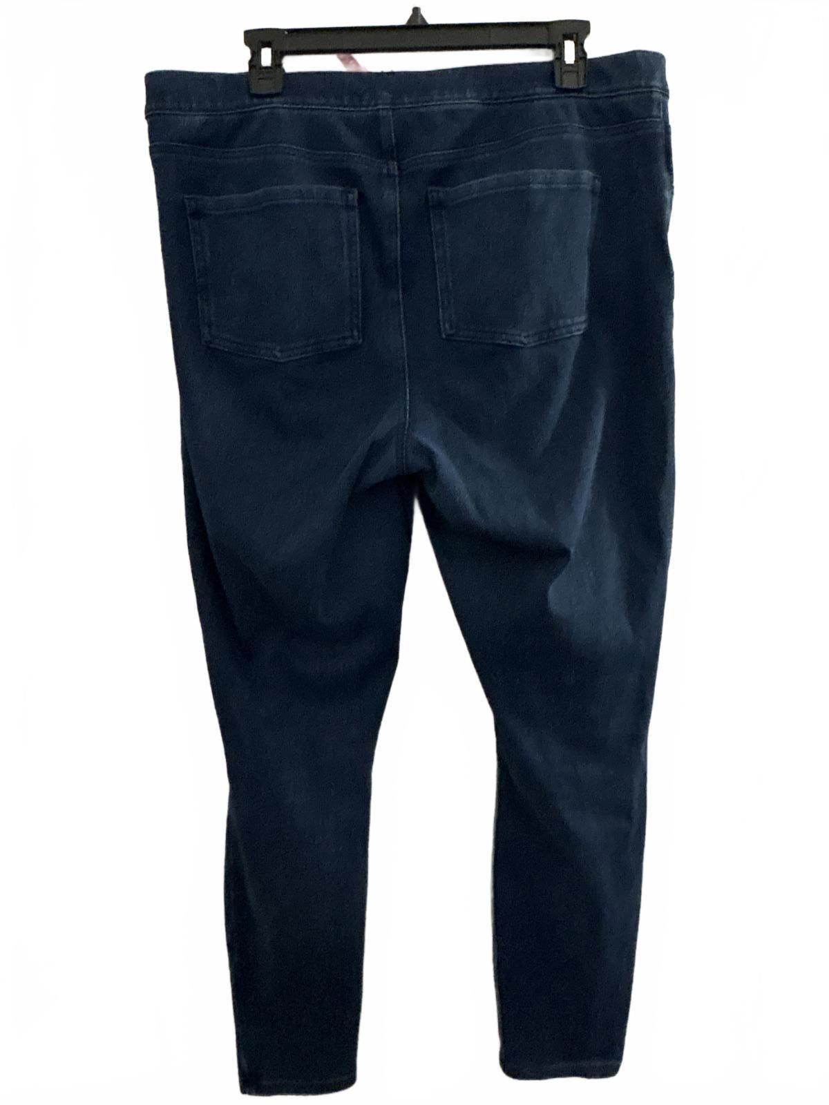 Domenico Spano Spanx 1X Jean-ish Ankle Legging - Dark Wash Size 40" / US 18 - 3 Thumbnail