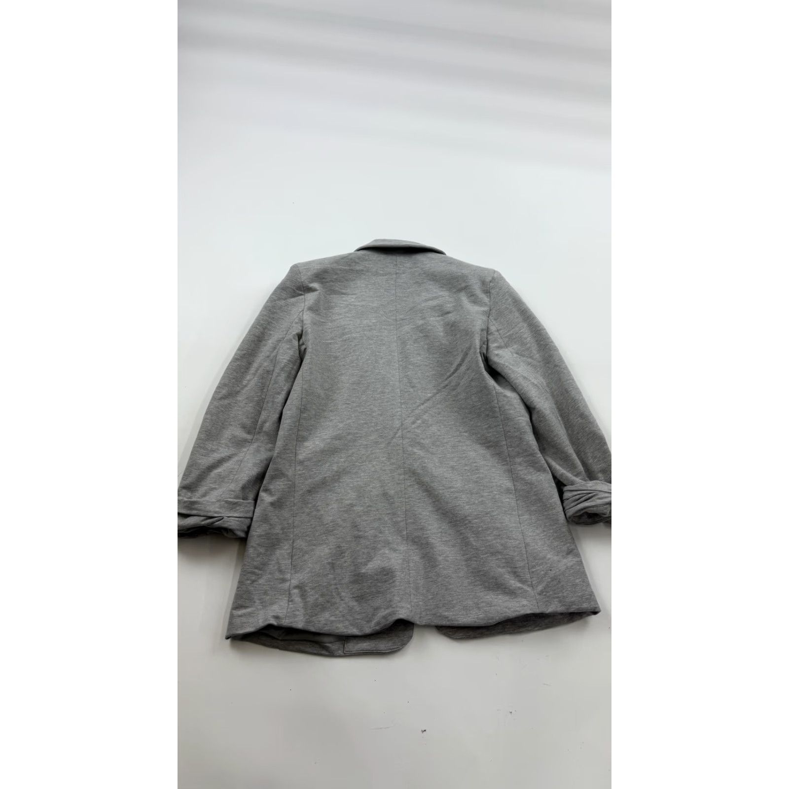 Vintage Ellison Blazer Womens Medium Gray Barefoot Collage Soft Knit Jacket Work Office Size M / US 6-8 / IT 42-44 - 6 Thumbnail