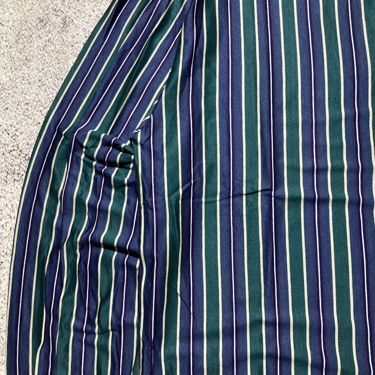 Japanese Brand 🇮🇹 1990s Vintage Pavesi Polvato Silk Striped Shirt Luxury Size US L / EU 52-54 / 3 - 8 Thumbnail