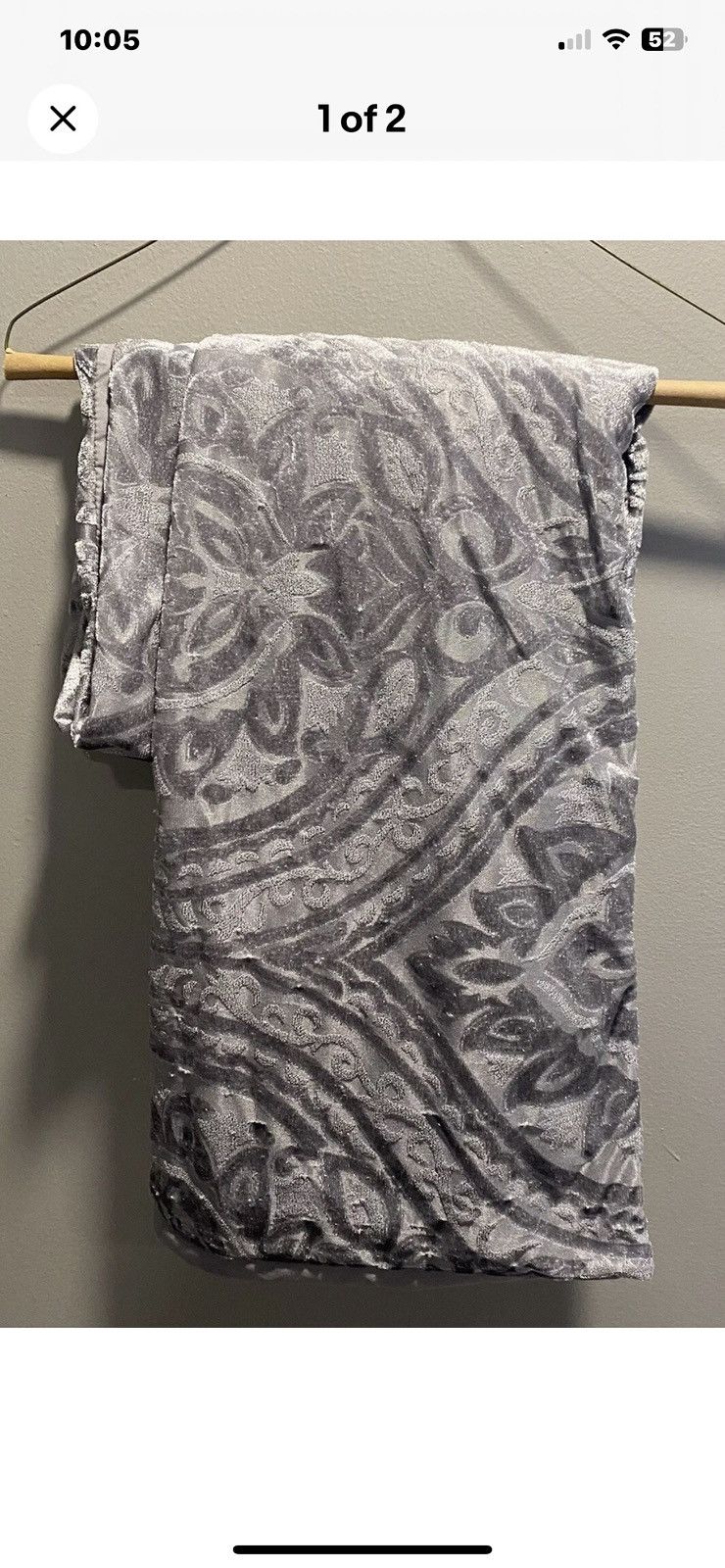 Other Super Trendy Gray King Size Patterned Pillowcases Size ONE SIZE - 1 Thumbnail