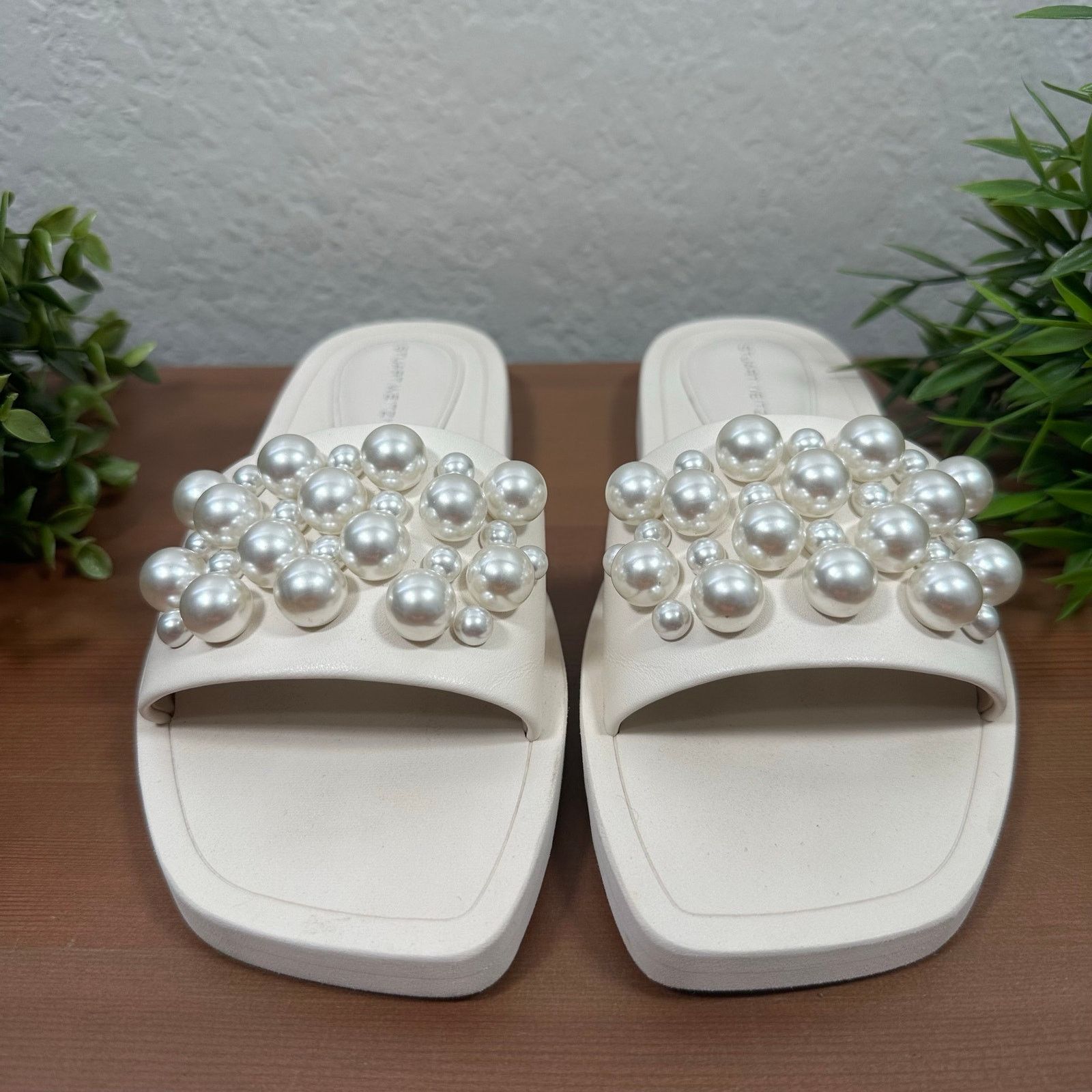 Stuart Weitzman Stuart Weitzman Pearl Embellishment Slide Sandals Size 4 Size US 4 / IT 34 - 3 Thumbnail