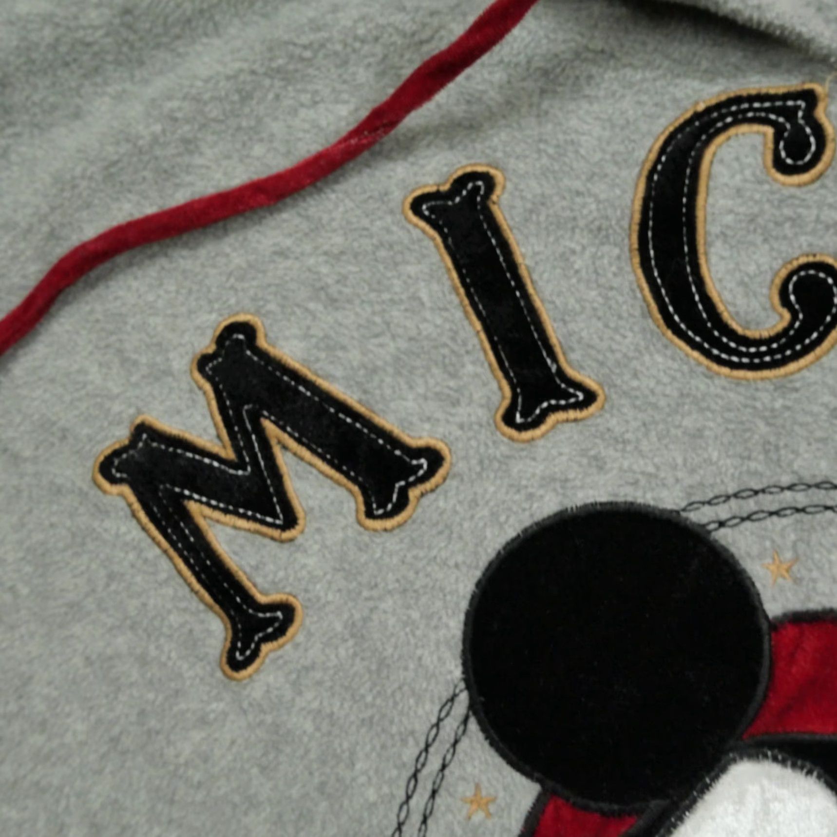 Disney VINTAGE Disney Mickey Mouse Hoodie Womens 2X Grey Fleece Pullover Pullover casual logo 90s Womens Size XXL / US 16-18 / IT 52-54 - 4 Thumbnail
