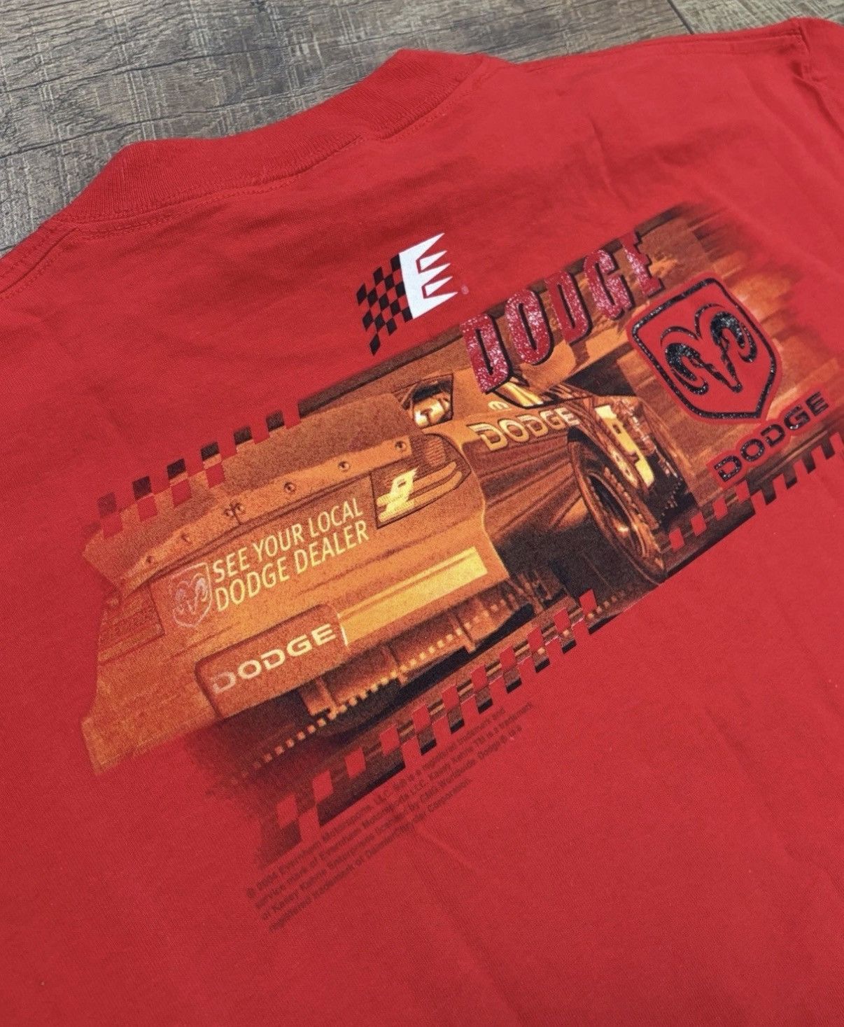 Chase Authentics Vintage Kasey Kahn Dodge Racing Graphic Tee Large Red Chase Size US L / EU 52-54 / 3 - 4 Thumbnail