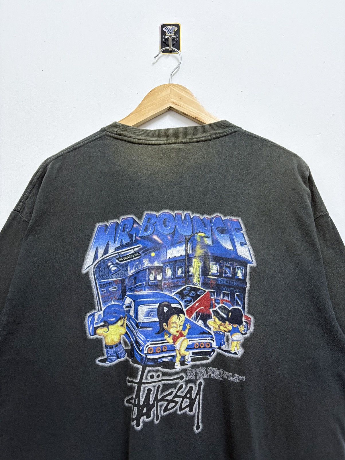 Stussy Vintage 90’s Stussy Fresh Gear “ Mr Bounce Chicano “ T-Shirt Size US XL / EU 56 / 4 - 3 Thumbnail