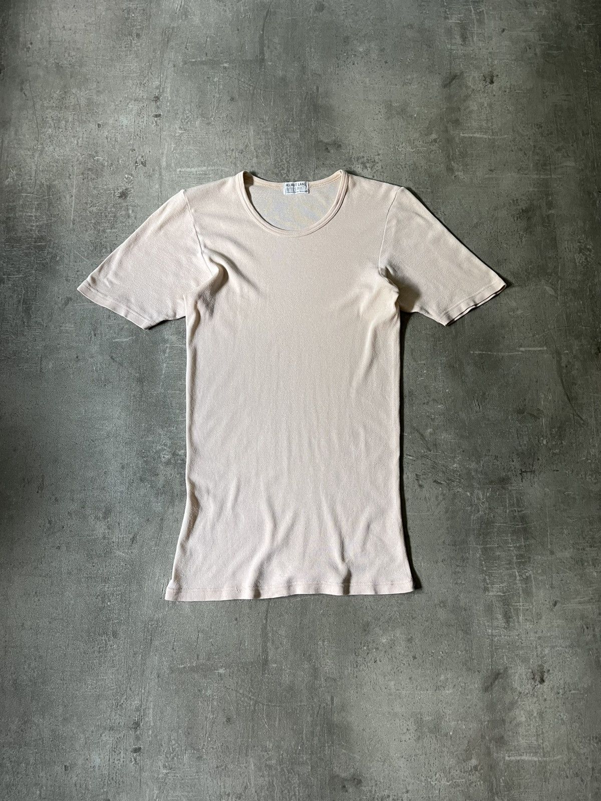 Vintage Helmut Lang Skin-Tight Top beige archival