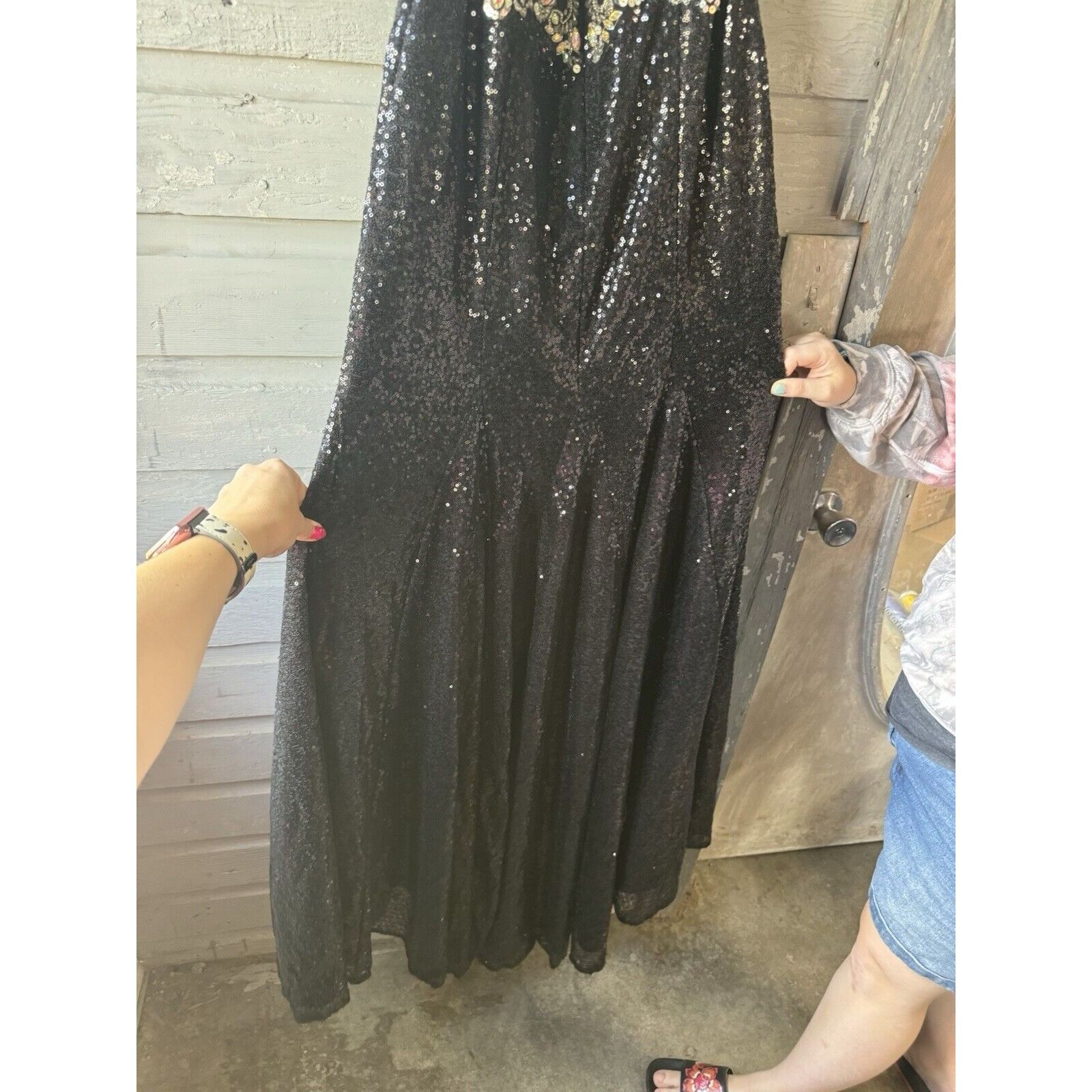 Other Anjali dress Ball Grown Black And Beaded Size 6 Size M / US 6-8 / IT 42-44 - 6 Thumbnail