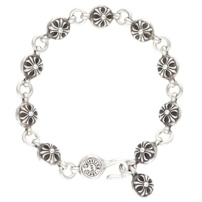 Chrome Hearts Chrome Hearts No2 Cross Ball Silver Bracelet Size ONE SIZE - 2 Thumbnail