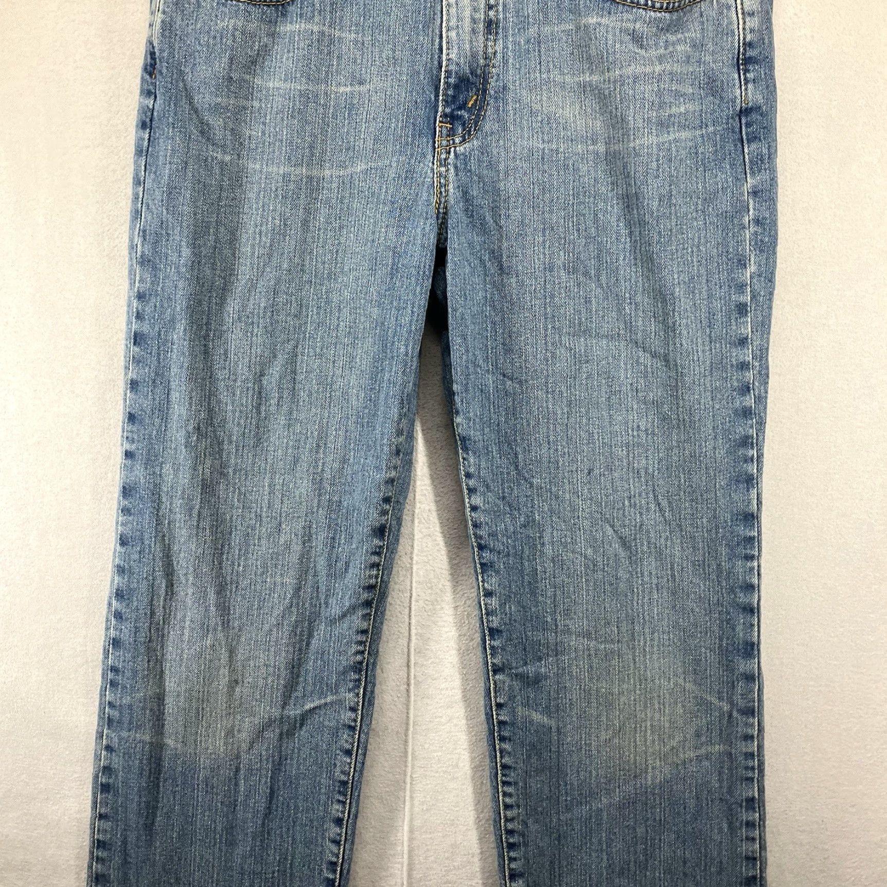 Levi's VINTAGE Levi’s 505 Women Jeans 10 Straight Distressed Slouch 29in Blue 90s Bohemian festival Hippie Retro Regular Fit Mens Womens Girls Boys Size 32" / US 10 / IT 46 - 6 Thumbnail