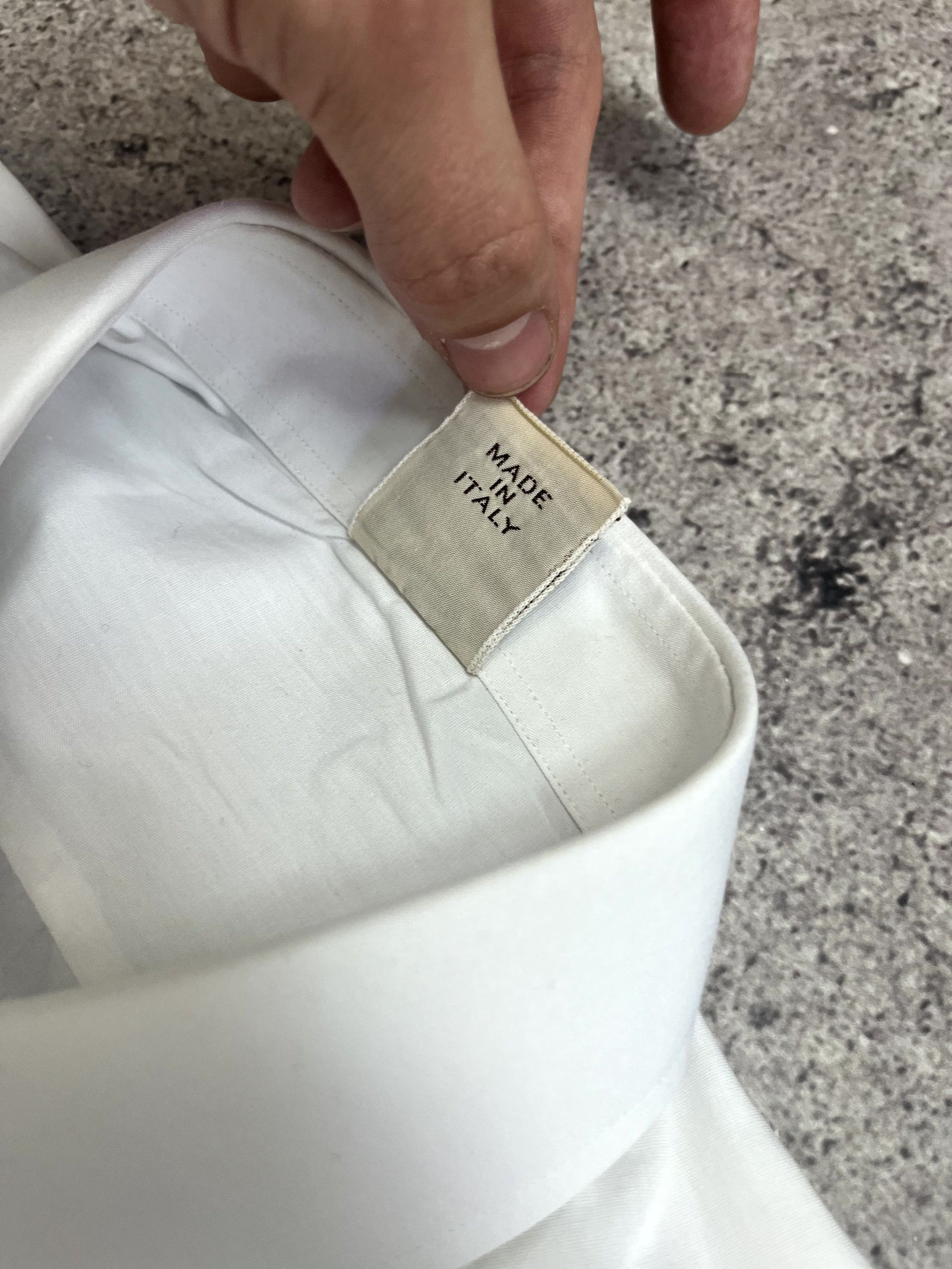 Davide Cenci Davide Cenci Italian Cotton White Сufflinks Shirt Size L Size US L / EU 52-54 / 3 - 6 Thumbnail
